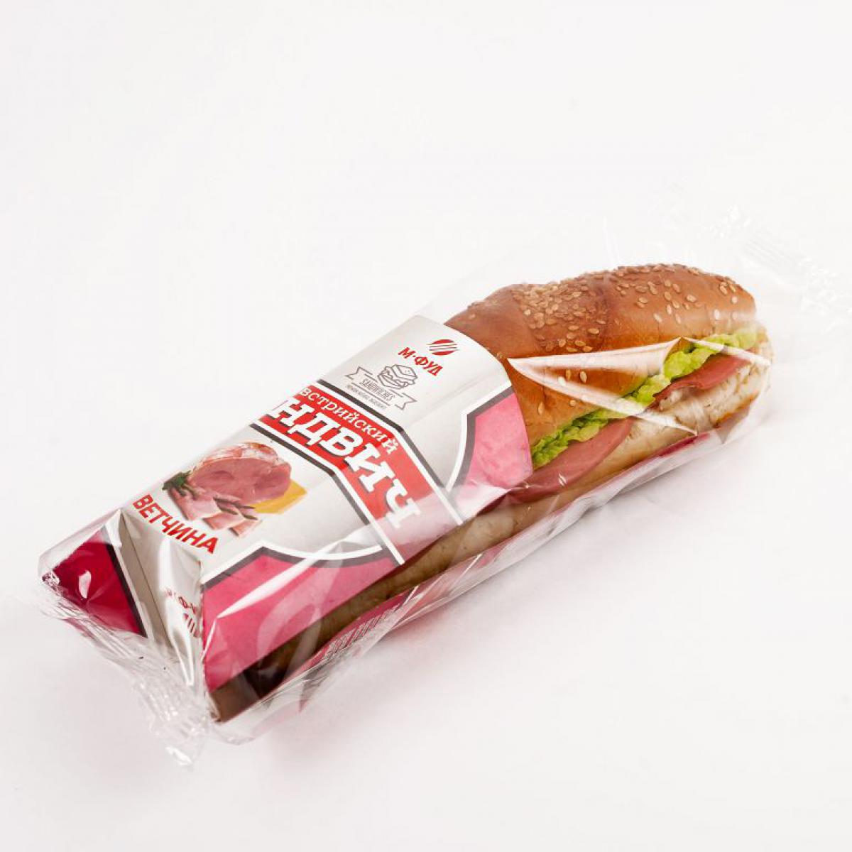 Багет с ветчиной и сыром 150г